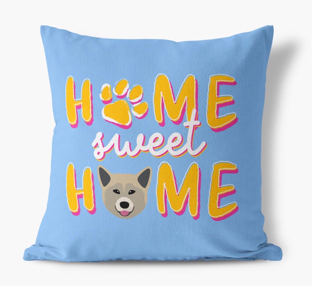 Home Sweet Home: Personalized {breedFullName} Canvas Pillow