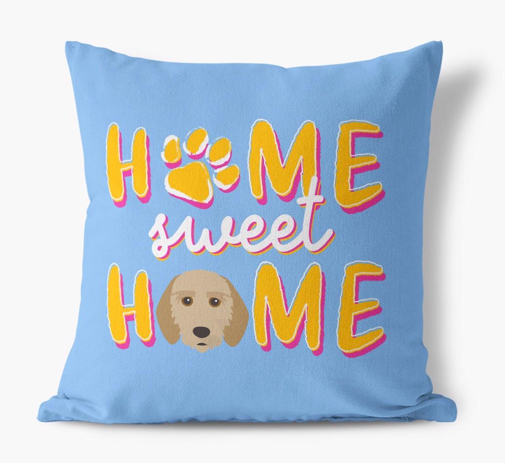 Home Sweet Home: Personalized {breedFullName} Canvas Pillow
