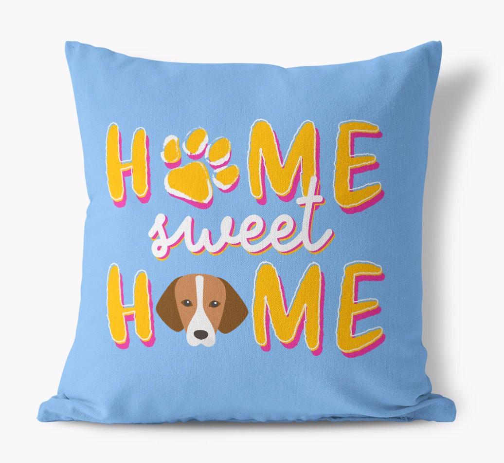 Home Sweet Home: Personalized {breedFullName} Canvas Pillow