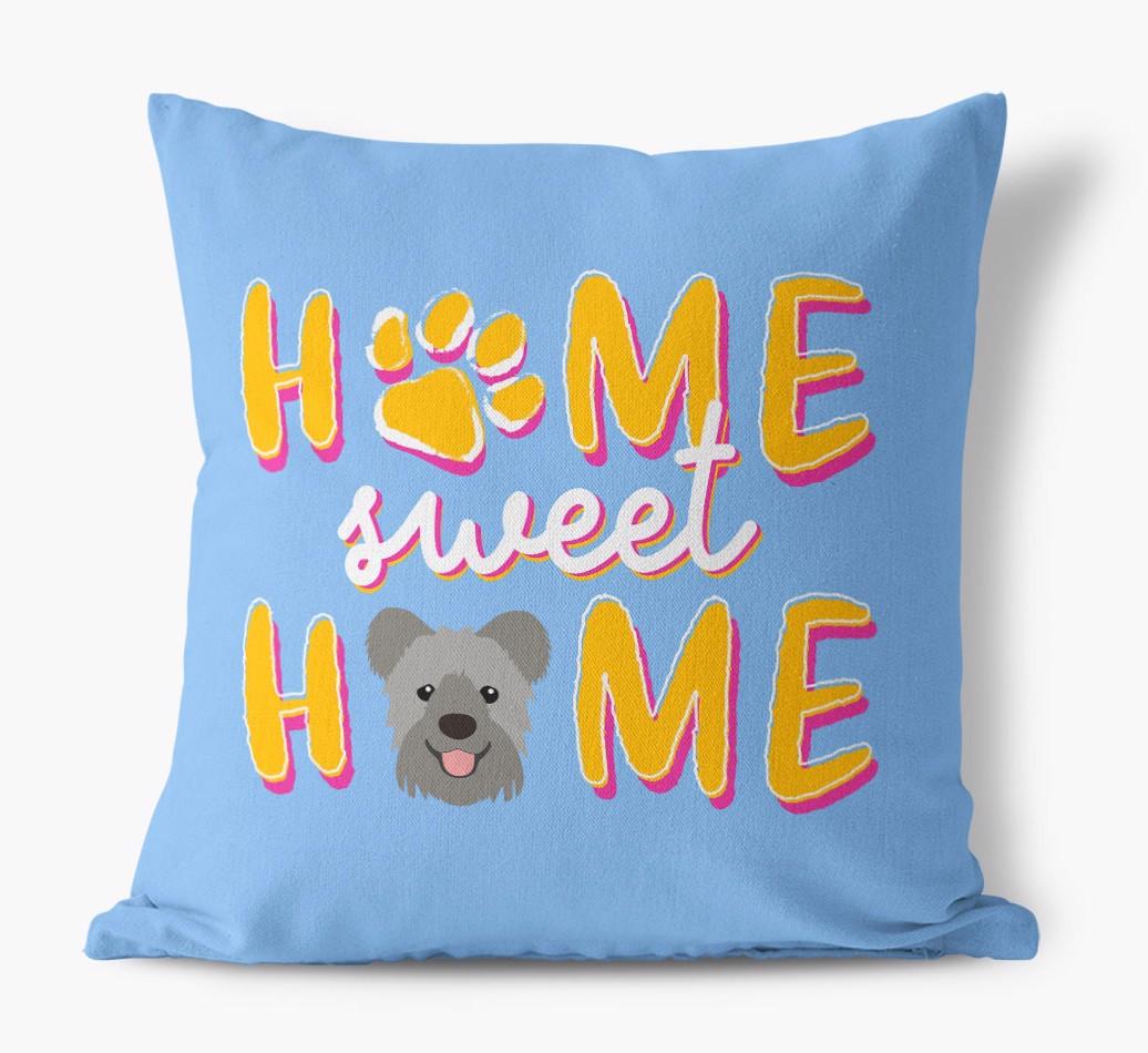 Home Sweet Home: Personalized {breedFullName} Canvas Pillow