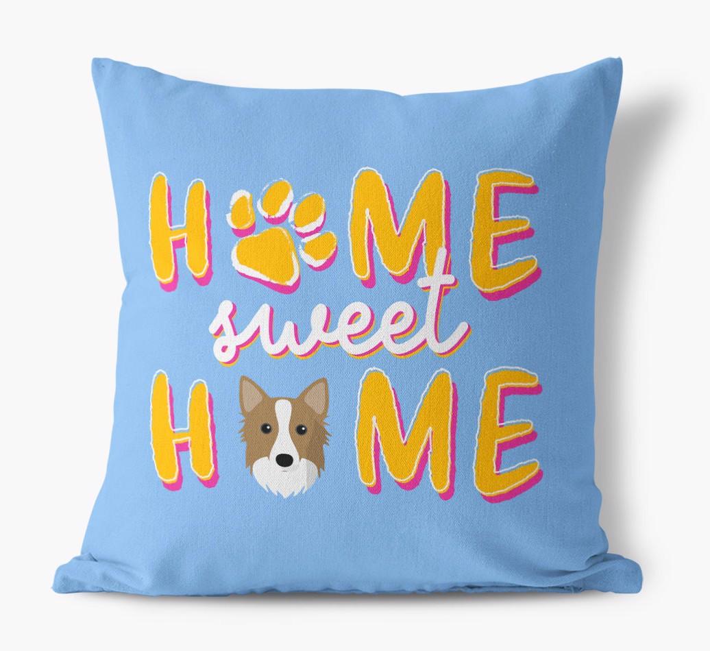 Home Sweet Home: Personalized {breedFullName} Canvas Pillow
