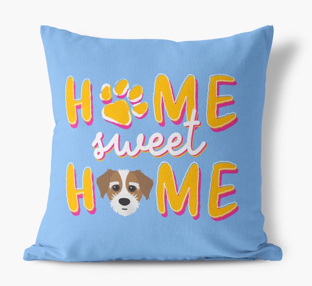 Home Sweet Home: Personalized {breedFullName} Canvas Pillow