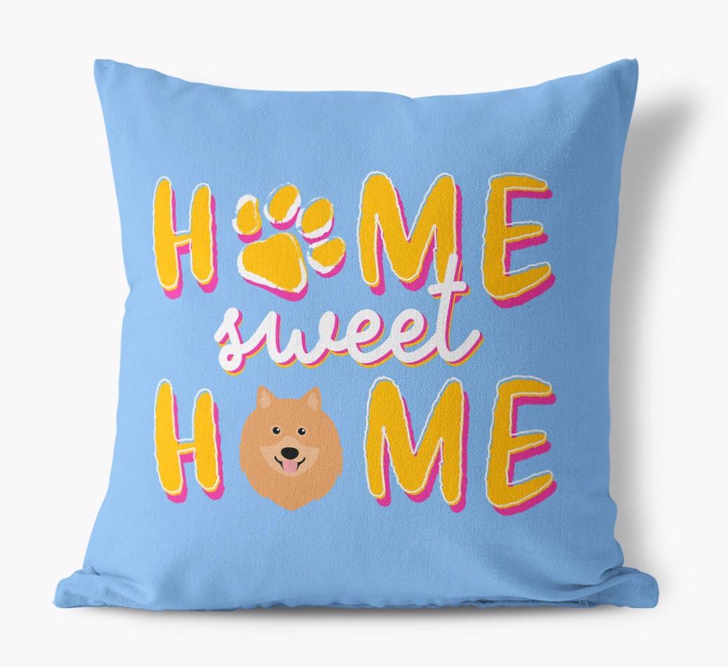 Home Sweet Home: Personalized {breedFullName} Canvas Pillow