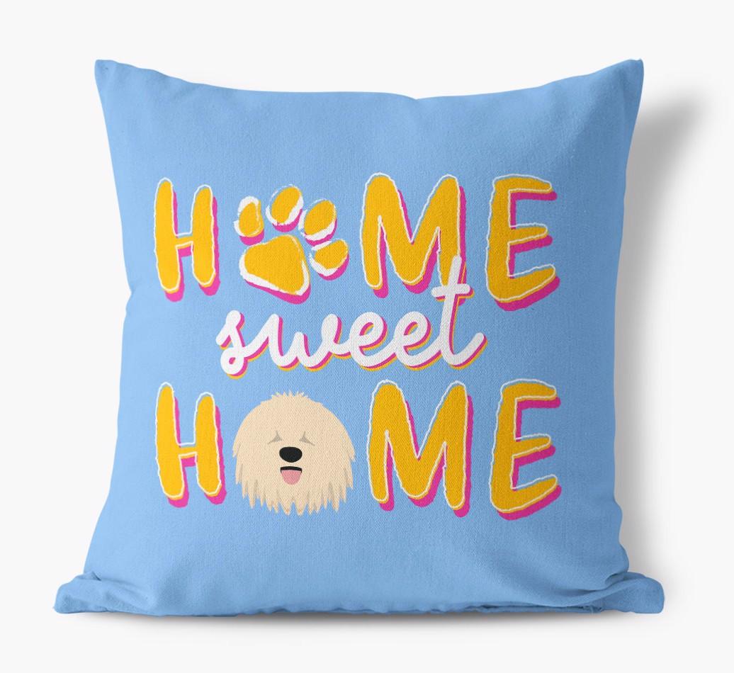 Home Sweet Home: Personalized {breedFullName} Canvas Pillow