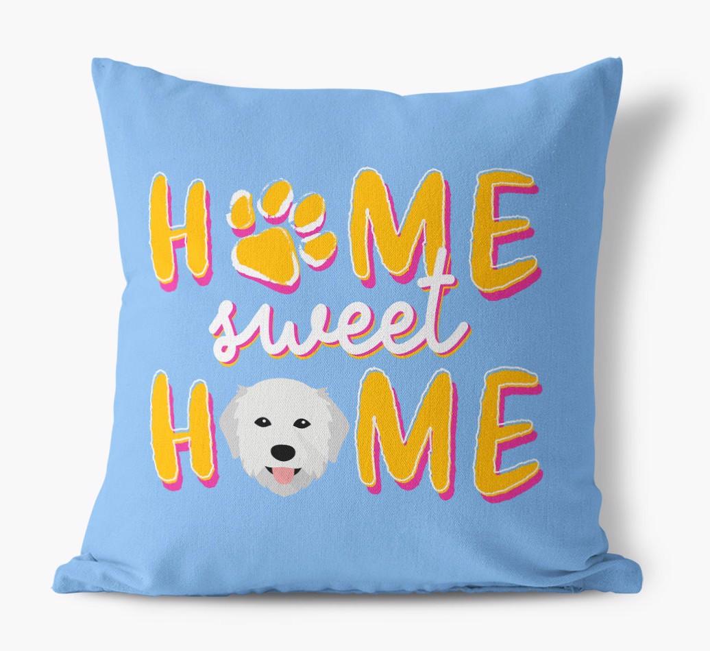Home Sweet Home: Personalized {breedFullName} Canvas Pillow