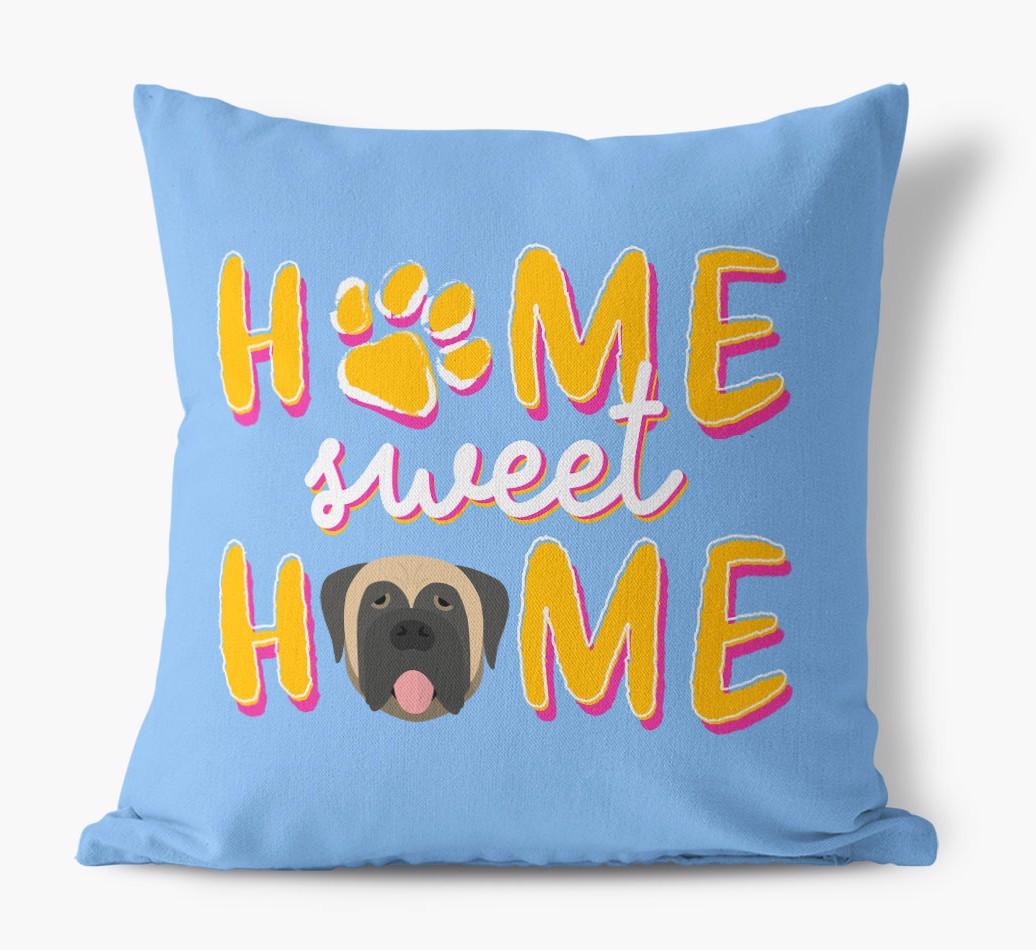 Home Sweet Home: Personalized {breedFullName} Canvas Pillow