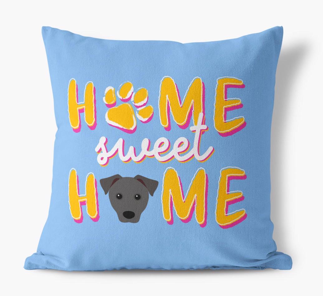 Home Sweet Home: Personalised {breedFullName} Canvas Cushion