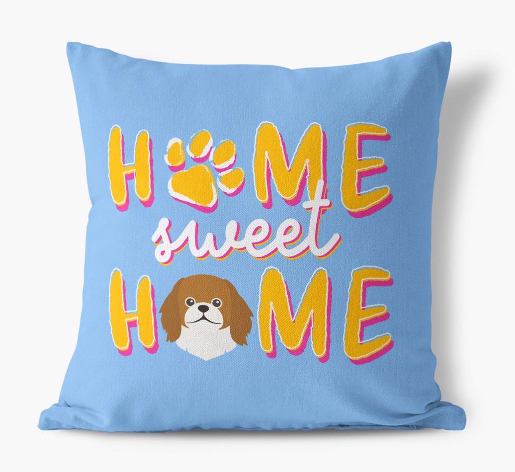 Home Sweet Home: Personalized {breedFullName} Canvas Pillow