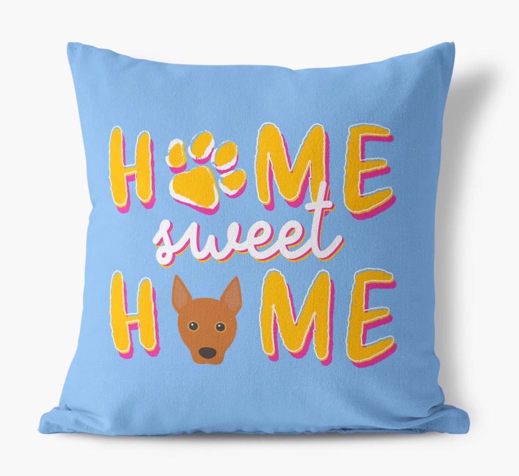 Home Sweet Home: Personalized {breedFullName} Canvas Pillow