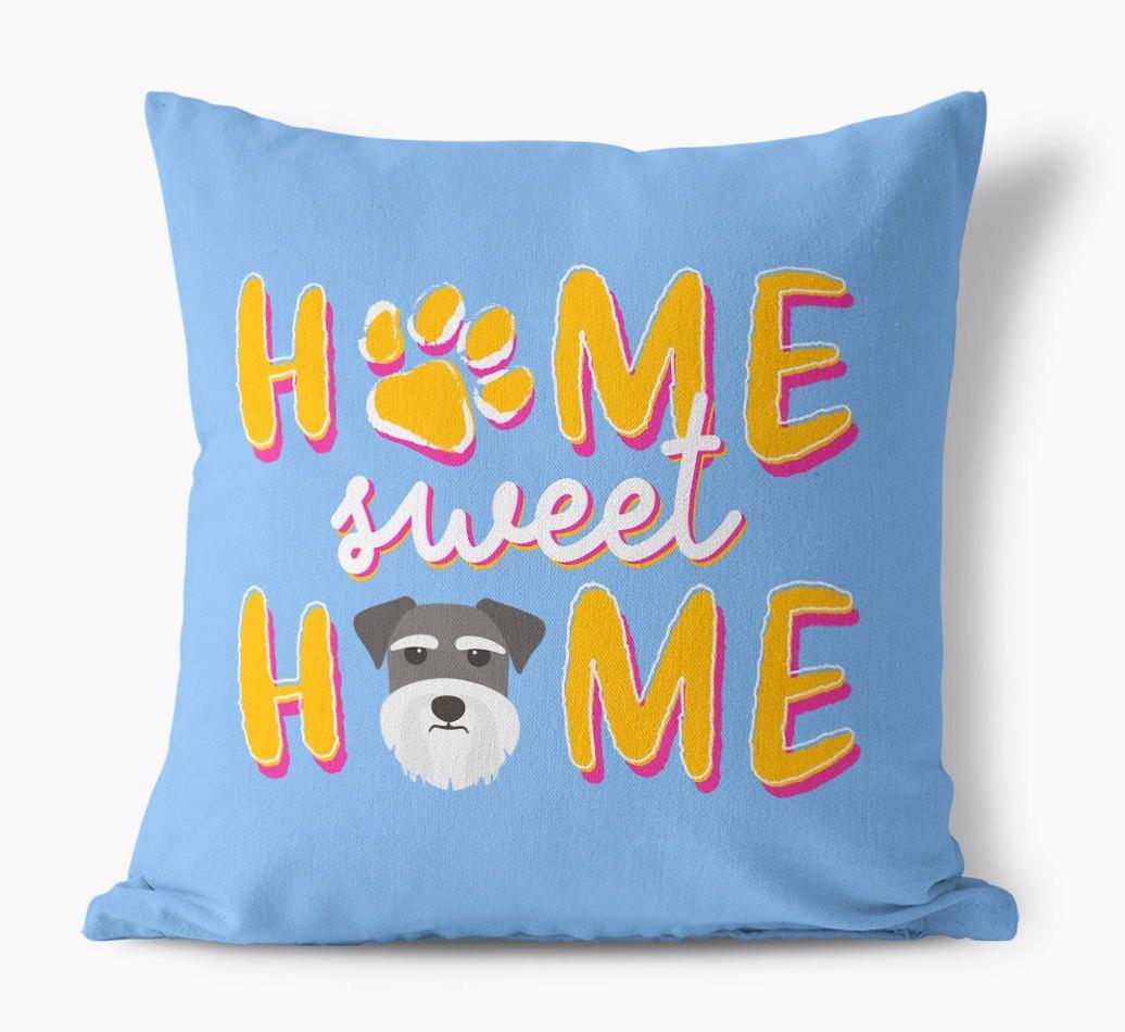 Home Sweet Home: Personalized {breedFullName} Canvas Pillow