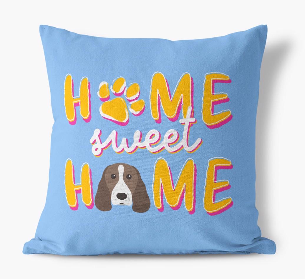 Home Sweet Home: Personalized {breedFullName} Canvas Pillow