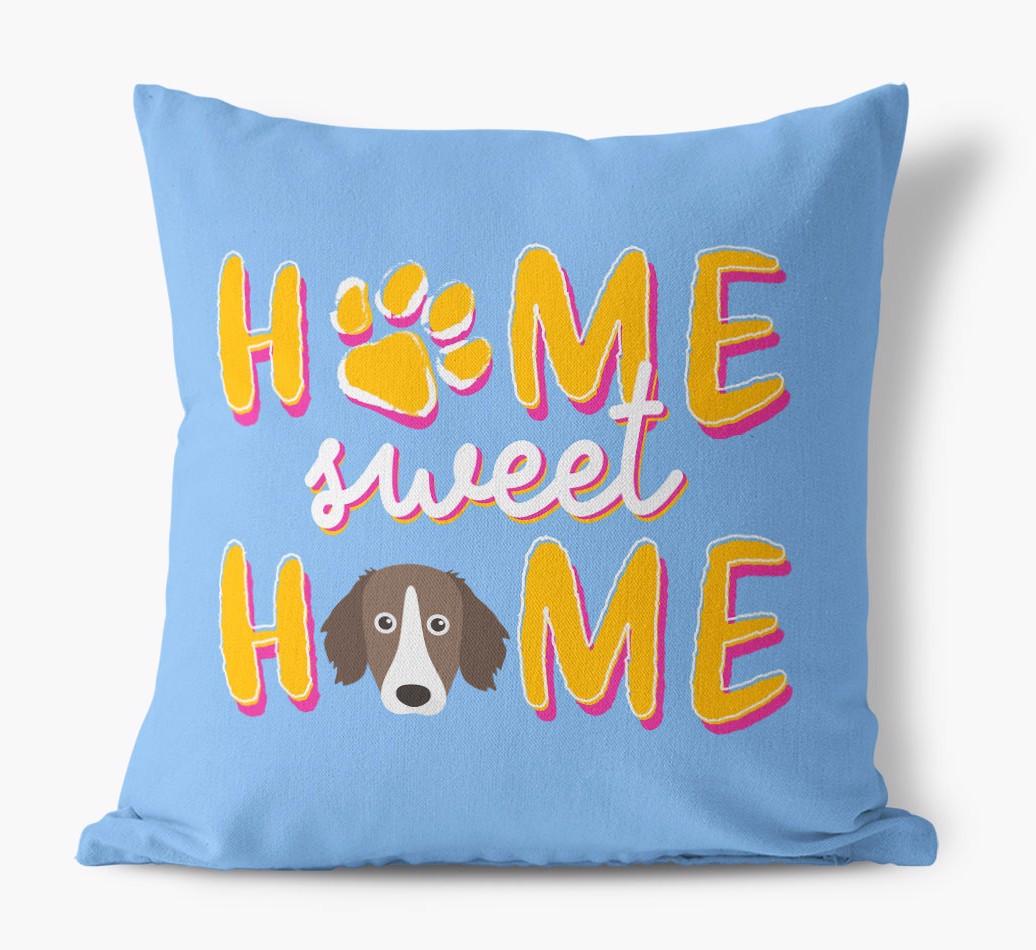 Home Sweet Home: Personalized {breedFullName} Canvas Pillow