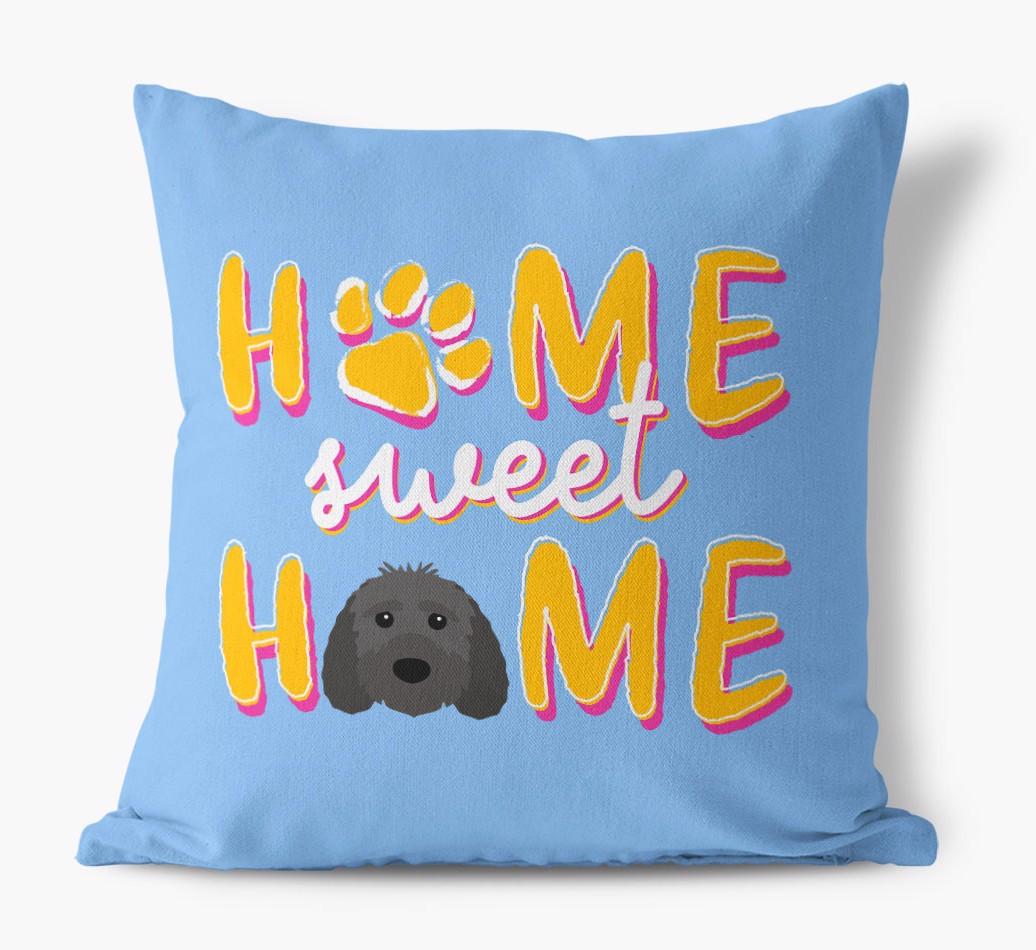 Home Sweet Home: Personalized {breedFullName} Canvas Pillow