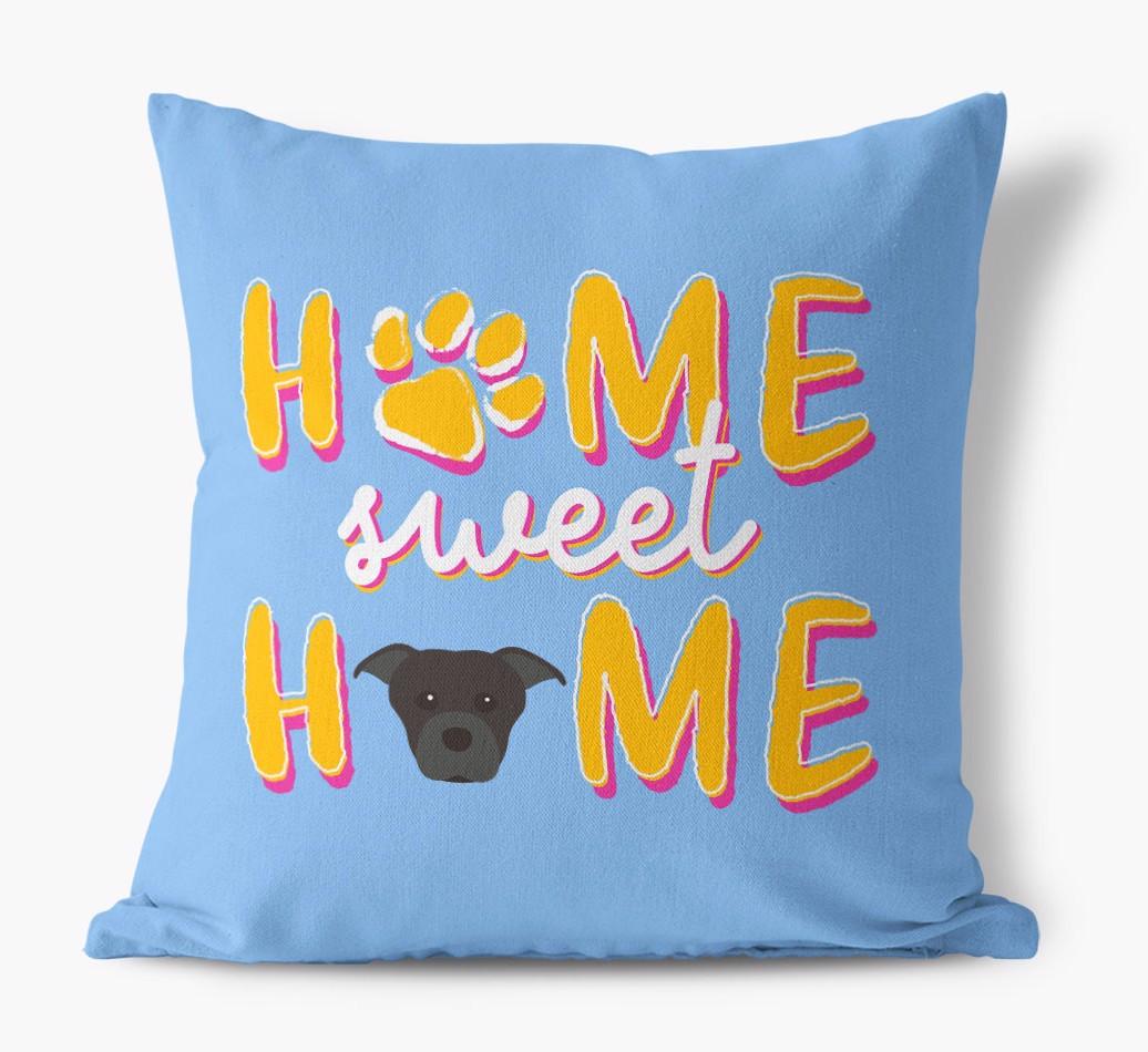 Home Sweet Home: Personalized {breedFullName} Canvas Pillow