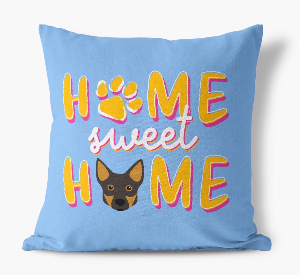 Home Sweet Home: Personalized {breedFullName} Canvas Pillow