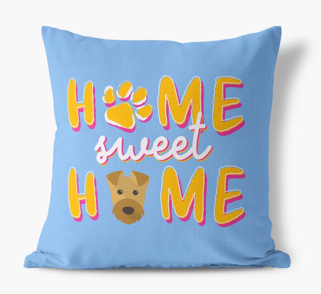 Home Sweet Home: Personalized {breedFullName} Canvas Pillow