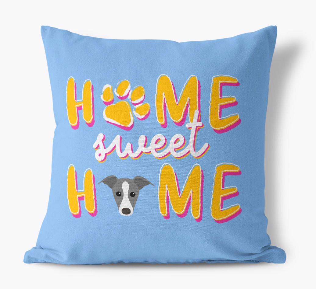 Home Sweet Home: Personalised {breedFullName} Canvas Cushion