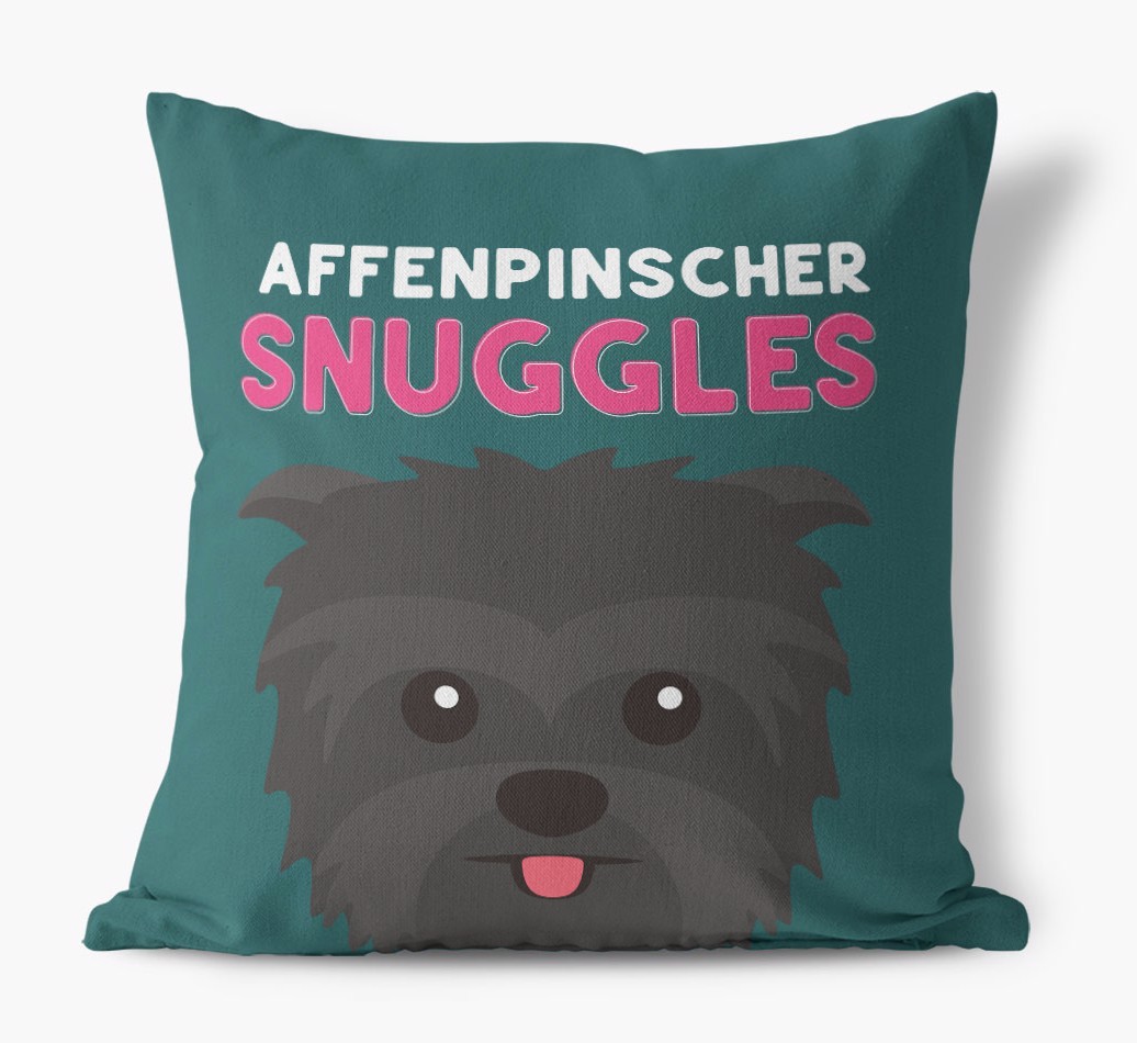 Snuggles: Personalised {breedFullName} Canvas Cushion