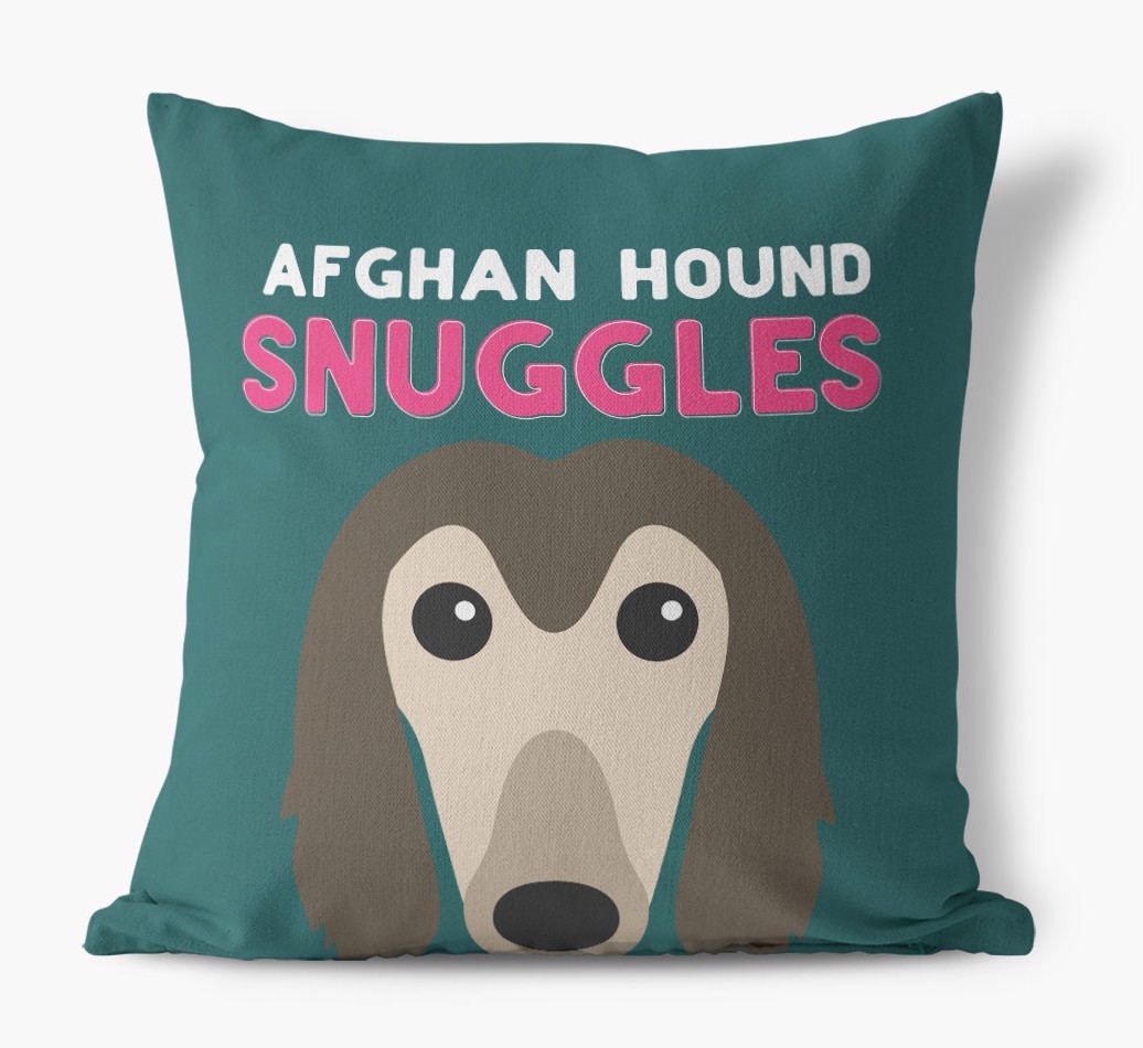 Snuggles: Personalised {breedFullName} Canvas Cushion