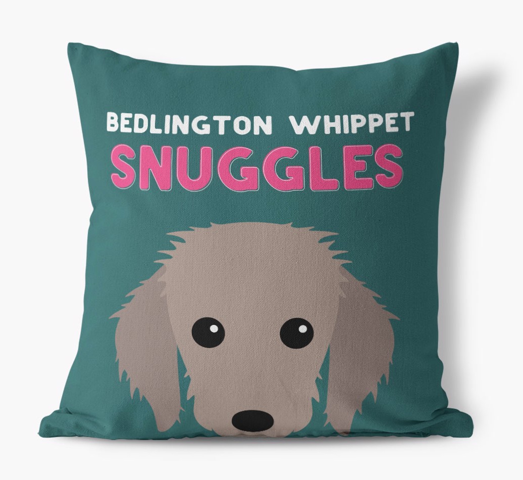 Snuggles: Personalised {breedFullName} Canvas Cushion