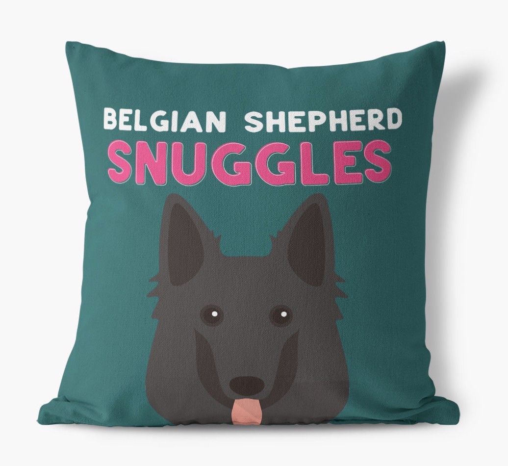 Snuggles: Personalised {breedFullName} Canvas Cushion