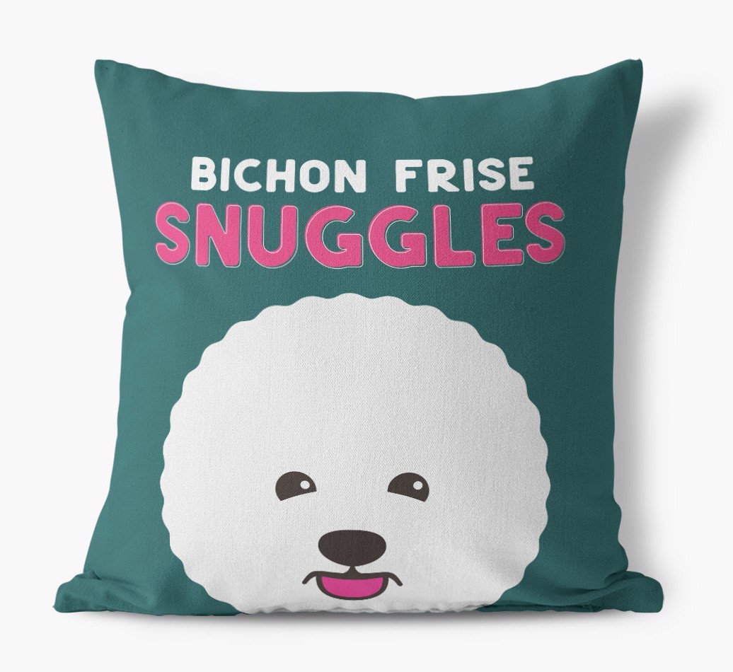 Snuggles: Personalised {breedFullName} Canvas Cushion