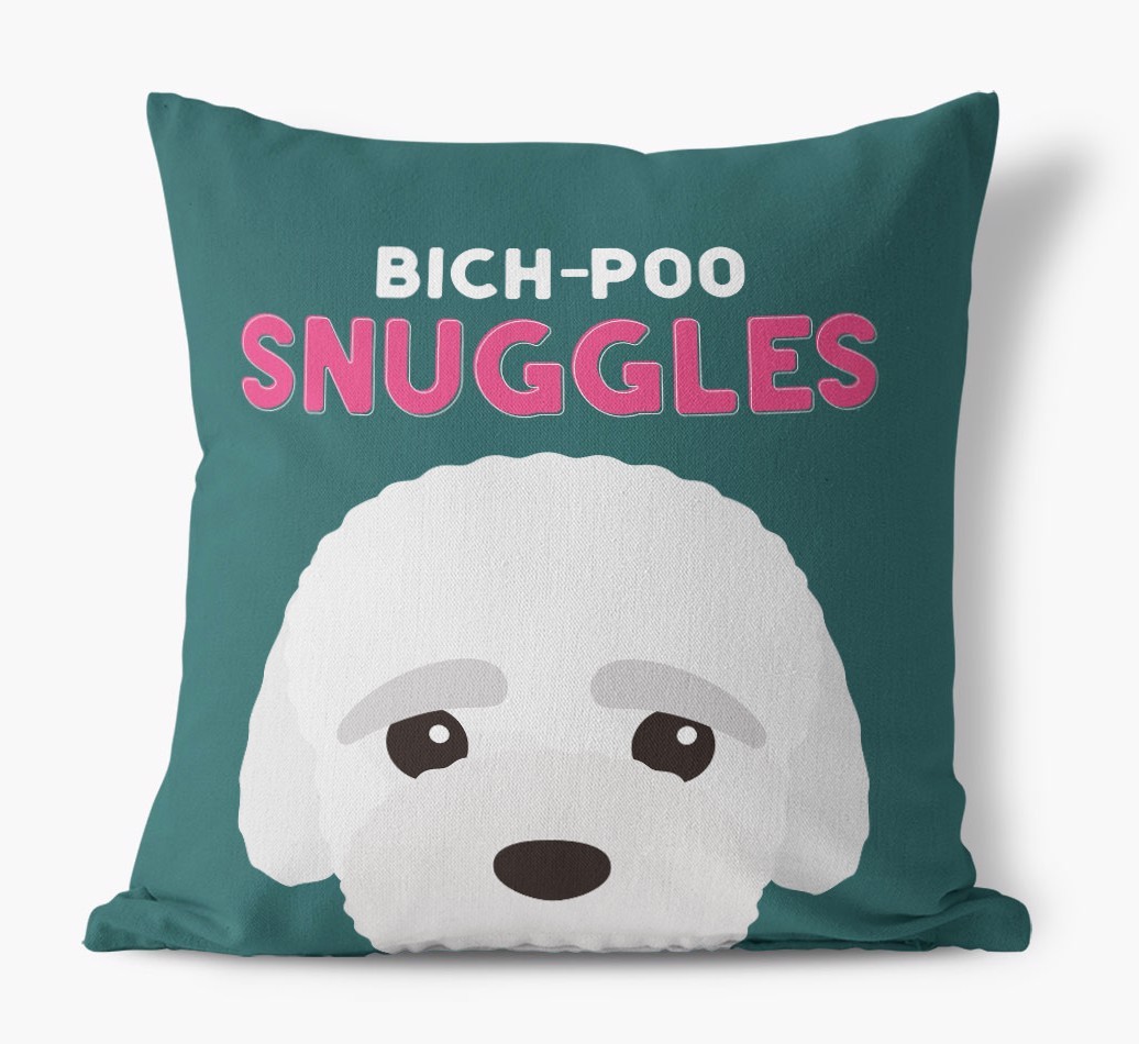 Snuggles: Personalised {breedFullName} Canvas Cushion
