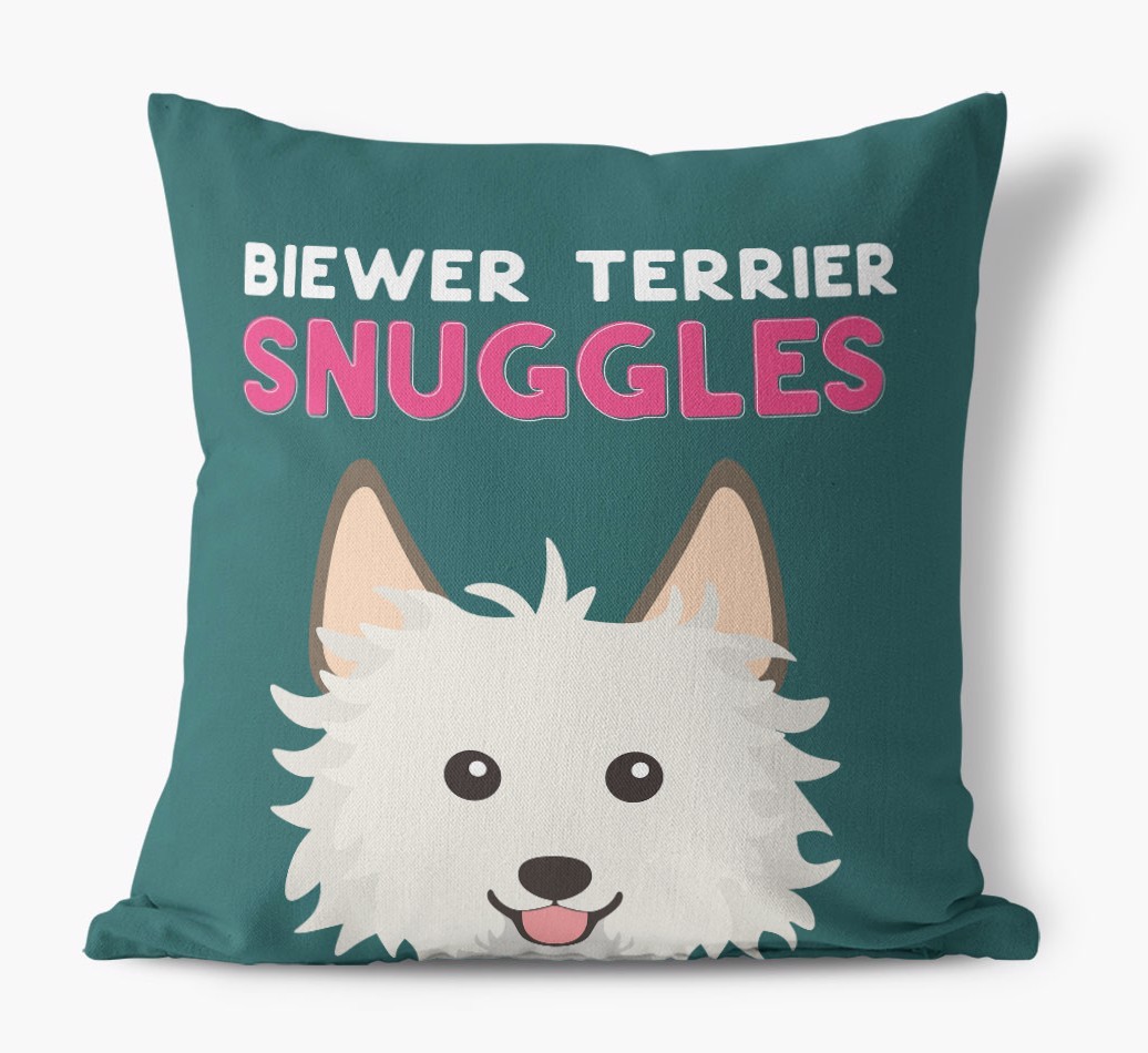 Snuggles: Personalized {breedFullName} Canvas Pillow