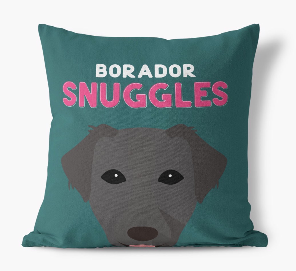 Snuggles: Personalised {breedFullName} Canvas Cushion