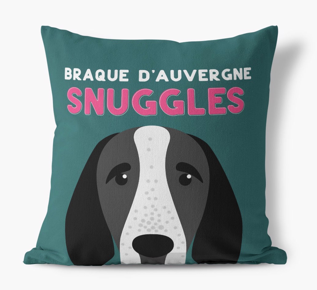 Snuggles: Personalised {breedFullName} Canvas Cushion