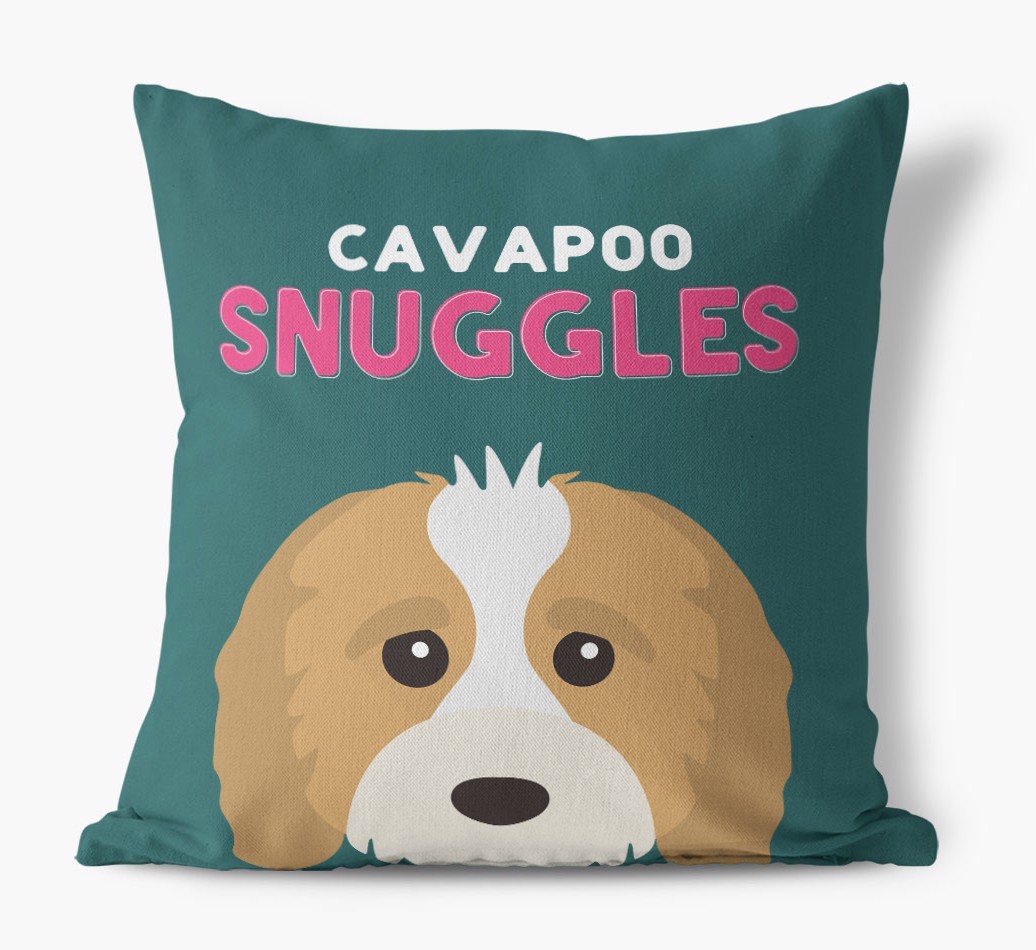 Snuggles: Personalised {breedFullName} Canvas Cushion