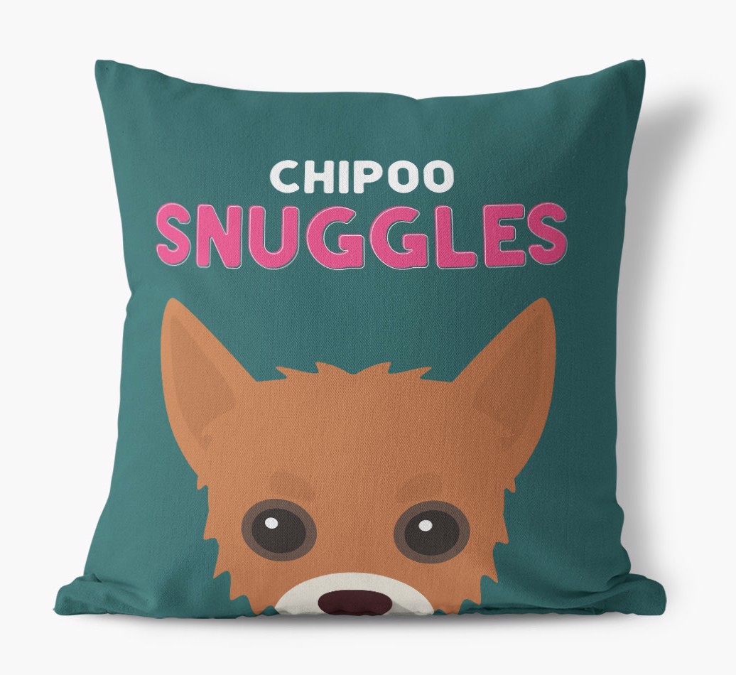 Snuggles: Personalised {breedFullName} Canvas Cushion