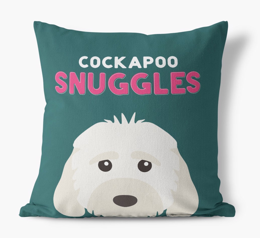 Snuggles: Personalised {breedFullName} Canvas Cushion