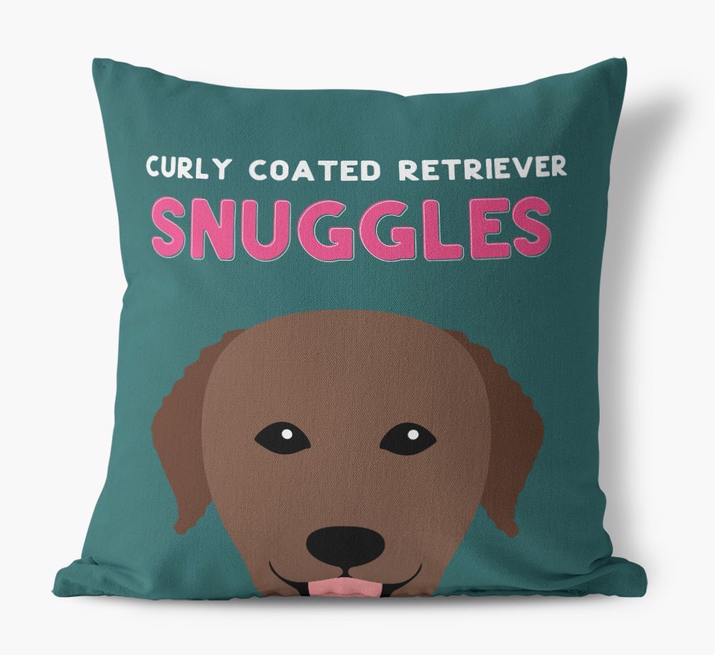 Snuggles: Personalised {breedFullName} Canvas Cushion