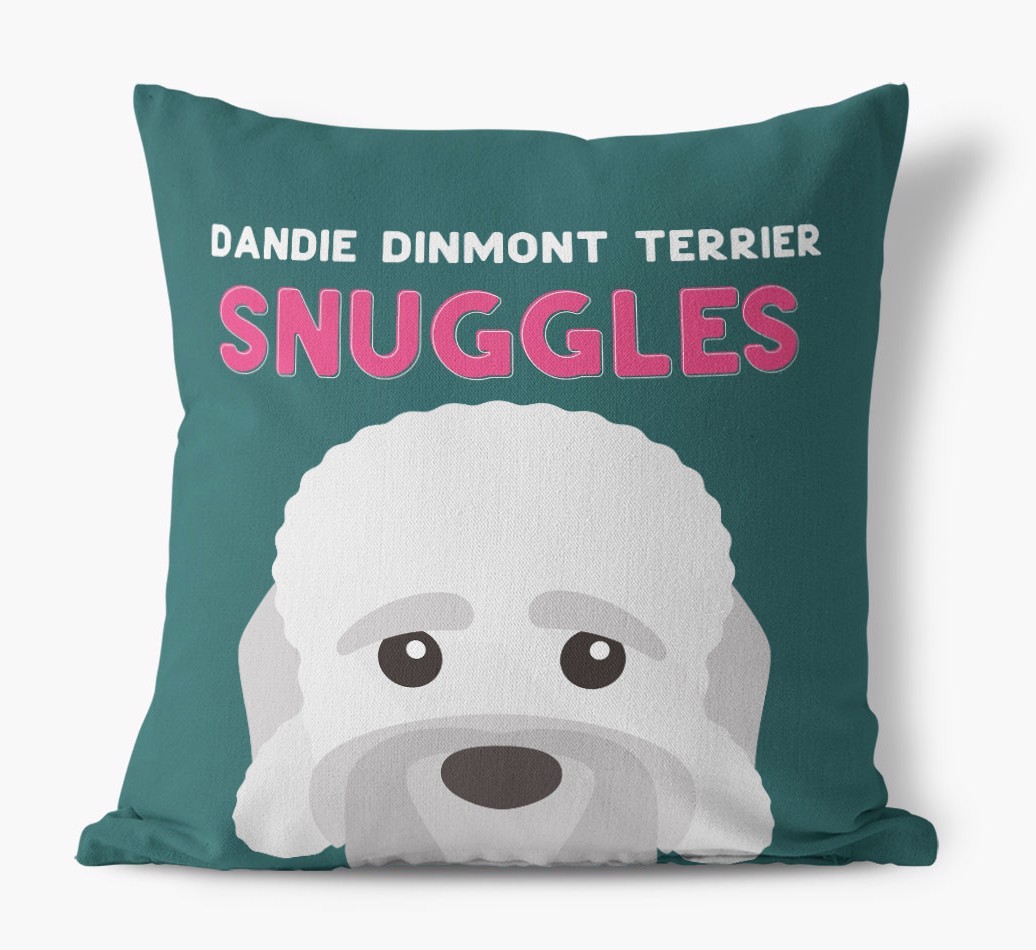 Snuggles: Personalised {breedFullName} Canvas Cushion