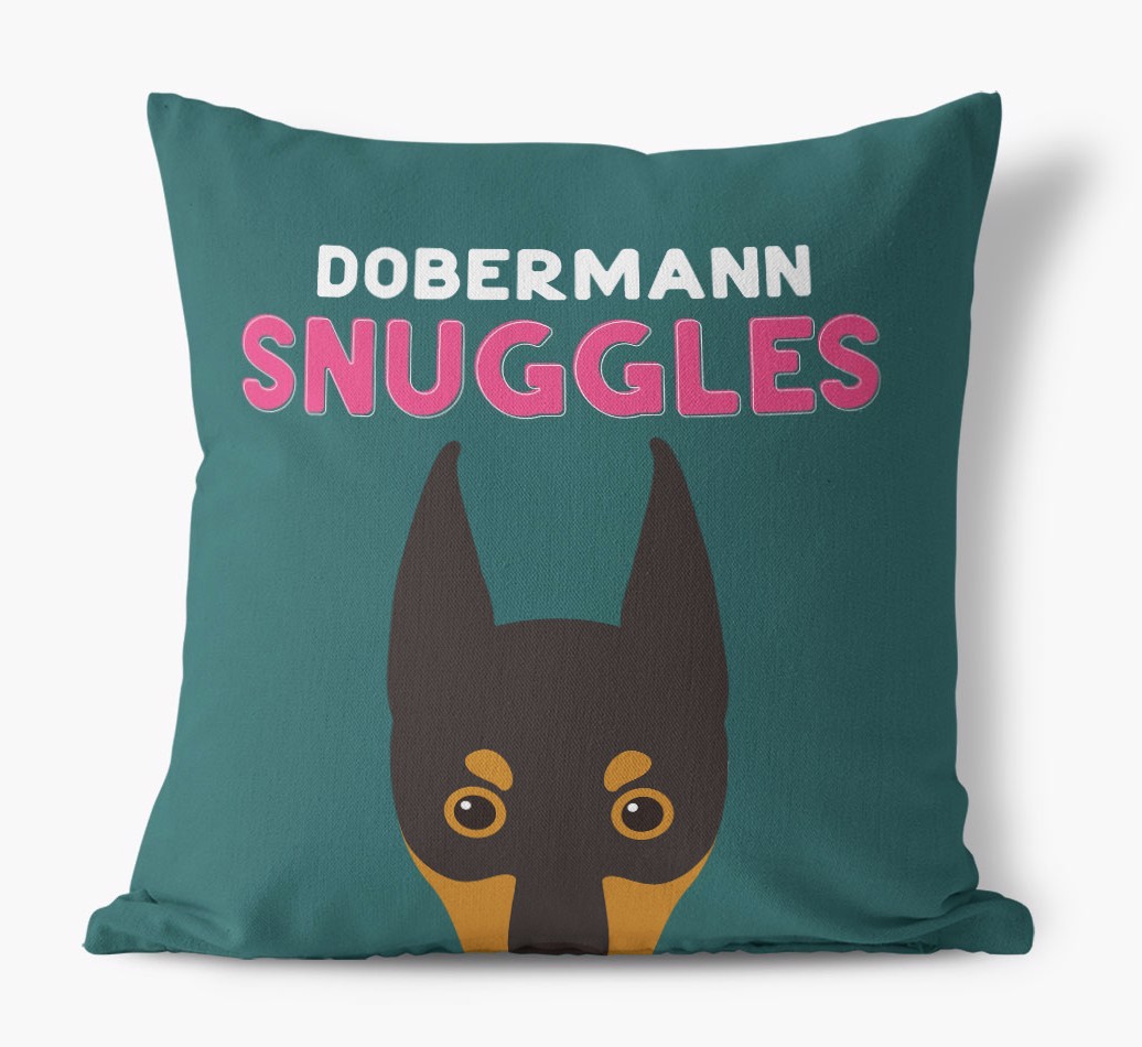 Snuggles: Personalised {breedFullName} Canvas Cushion