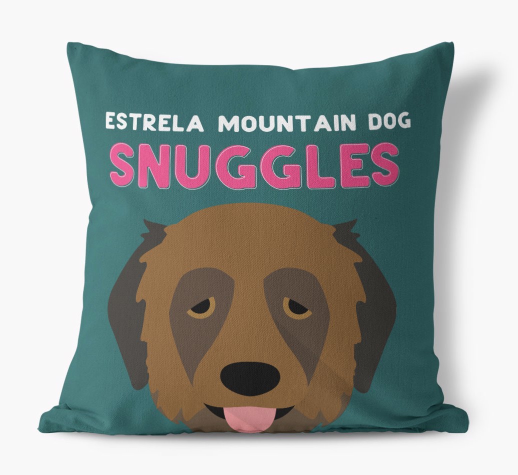 Snuggles: Personalised {breedFullName} Canvas Cushion