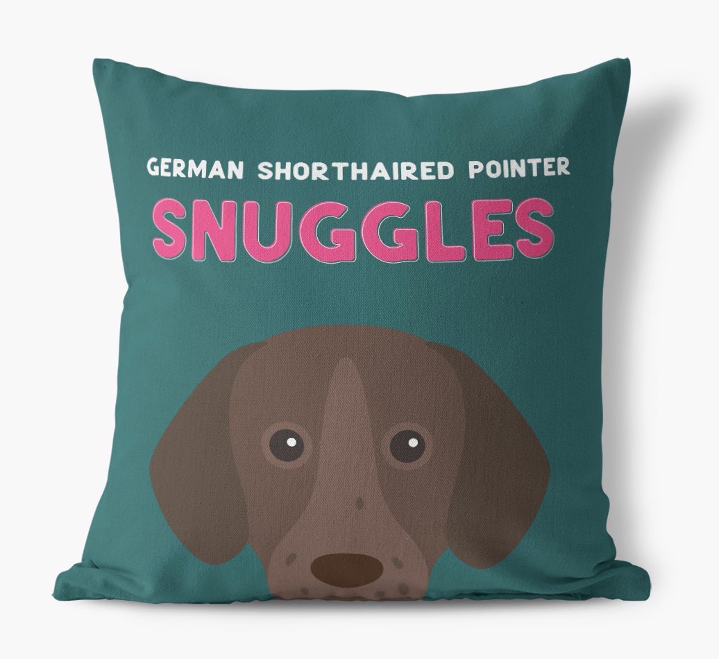 Snuggles: Personalised {breedFullName} Canvas Cushion
