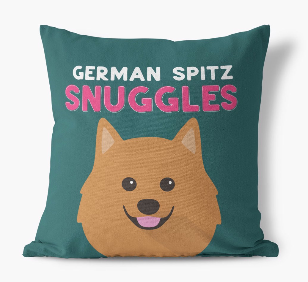 Snuggles: Personalised {breedFullName} Canvas Cushion