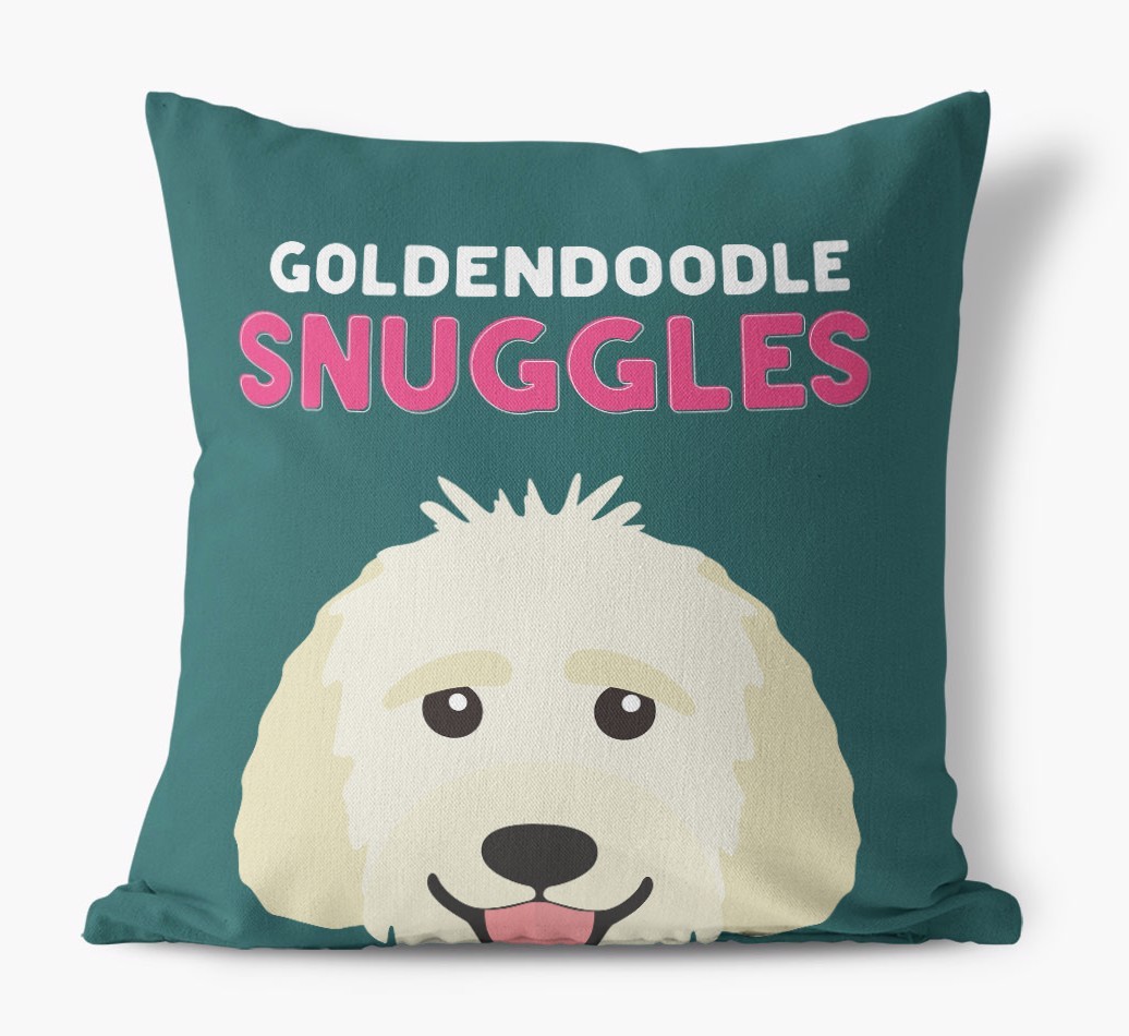 Snuggles: Personalised {breedFullName} Canvas Cushion