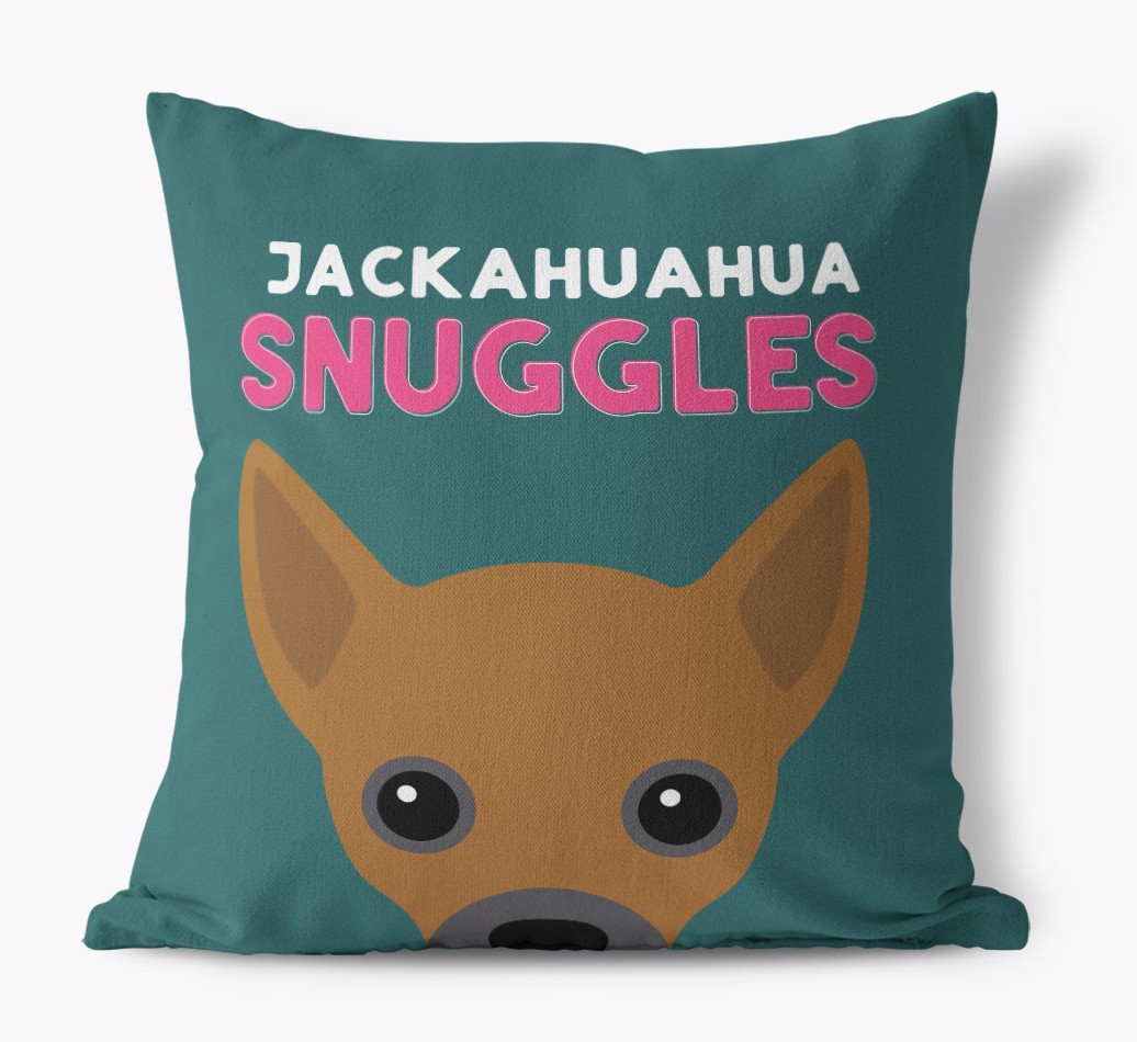 Snuggles: Personalised {breedFullName} Canvas Cushion