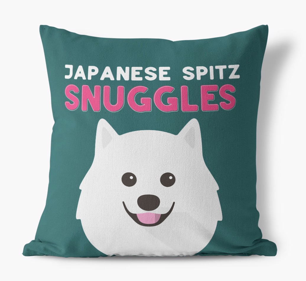 Snuggles: Personalised {breedFullName} Canvas Cushion