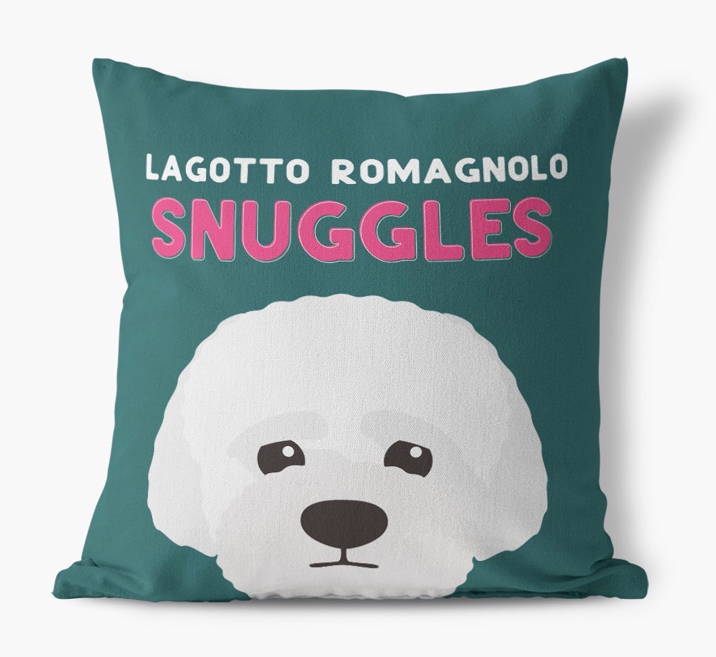 Snuggles: Personalised {breedFullName} Canvas Cushion