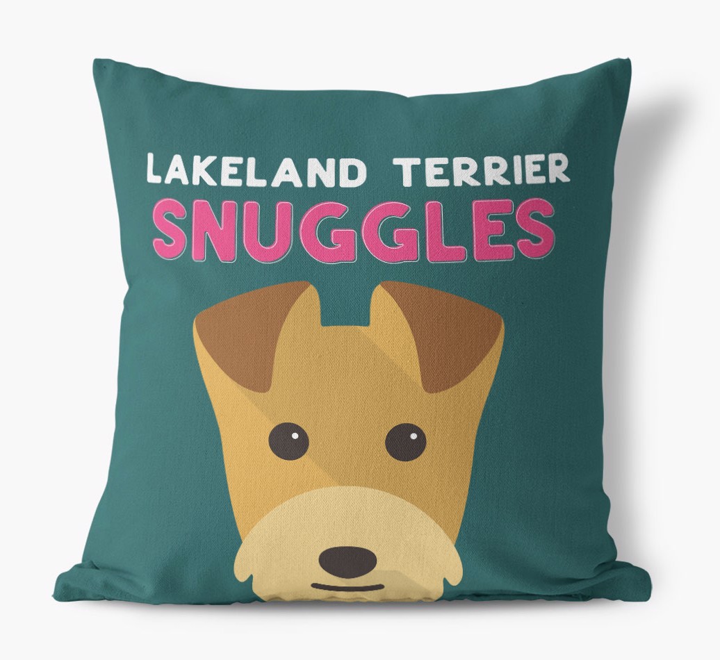 Snuggles: Personalised {breedFullName} Canvas Cushion