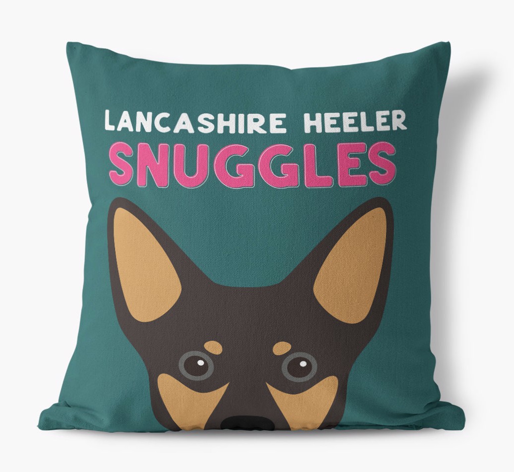 Snuggles: Personalised {breedFullName} Canvas Cushion