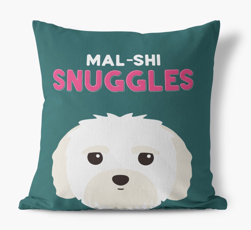 Snuggles: Personalised {breedFullName} Canvas Cushion