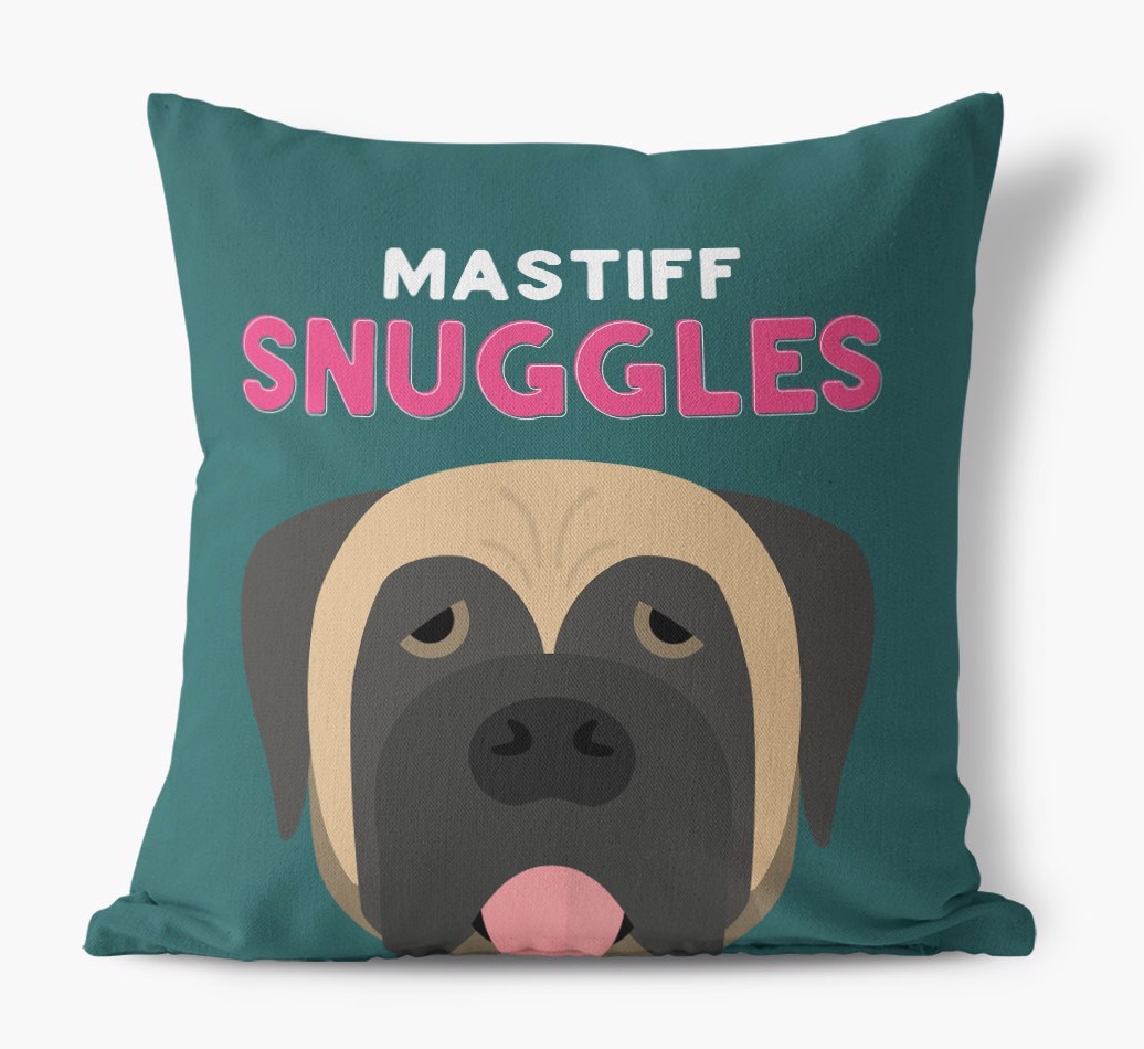 Snuggles: Personalized {breedFullName} Canvas Pillow