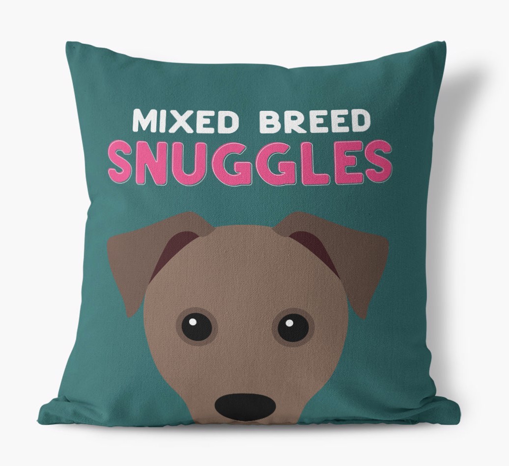 Snuggles: Personalised {breedFullName} Canvas Cushion
