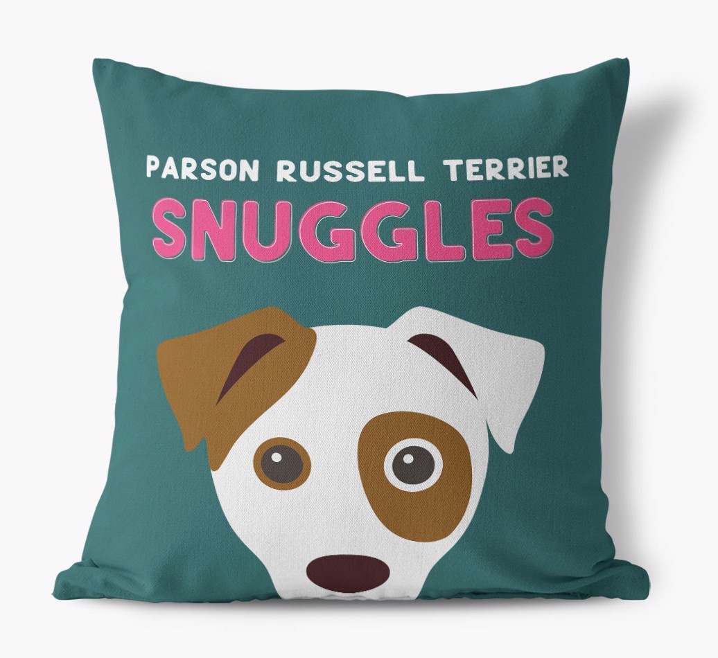 Snuggles: Personalised {breedFullName} Canvas Cushion