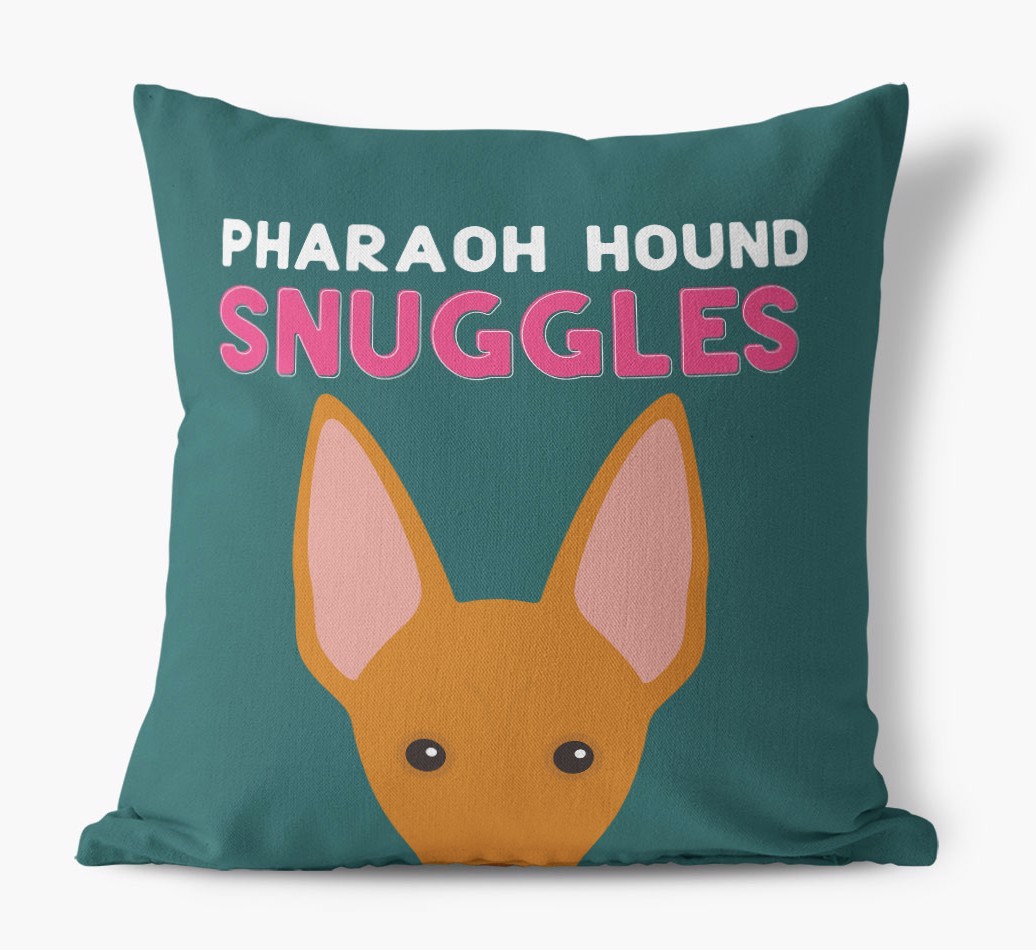 Snuggles: Personalized {breedFullName} Canvas Pillow